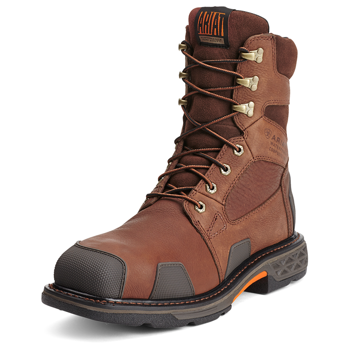 Ariat - Men's Overdrive 8" wide Square Toe Brown CT WP - 10012940