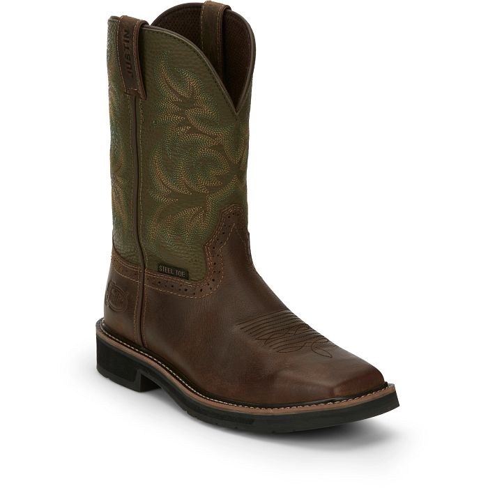 Justin - Driller 11" Steel Toe Boot - SE4688