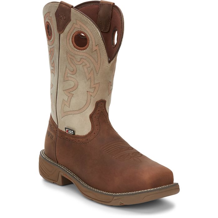 Justin - Rush 11" Waterproof Nano Comp Toe Boot -WK4338