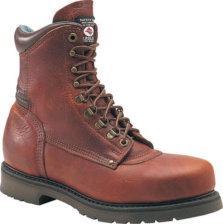 Carolina 1809 Mens 8” Steel Toe Work Boot Made in the USA (Amber