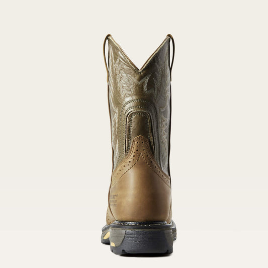 Ariat - Men's Work Hog Pull-on Aged Bark/Army Green CT - 10008635