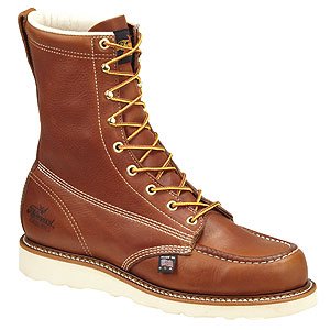 Thorogood - American Heritage Safety Toe Wedges 8" Moc Safety Toe 8 Made in USA - 04-4208