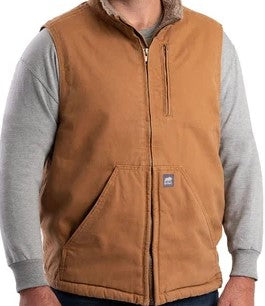 Berne - Heartland Sherpa-Lined Washed Duck Vest - V818