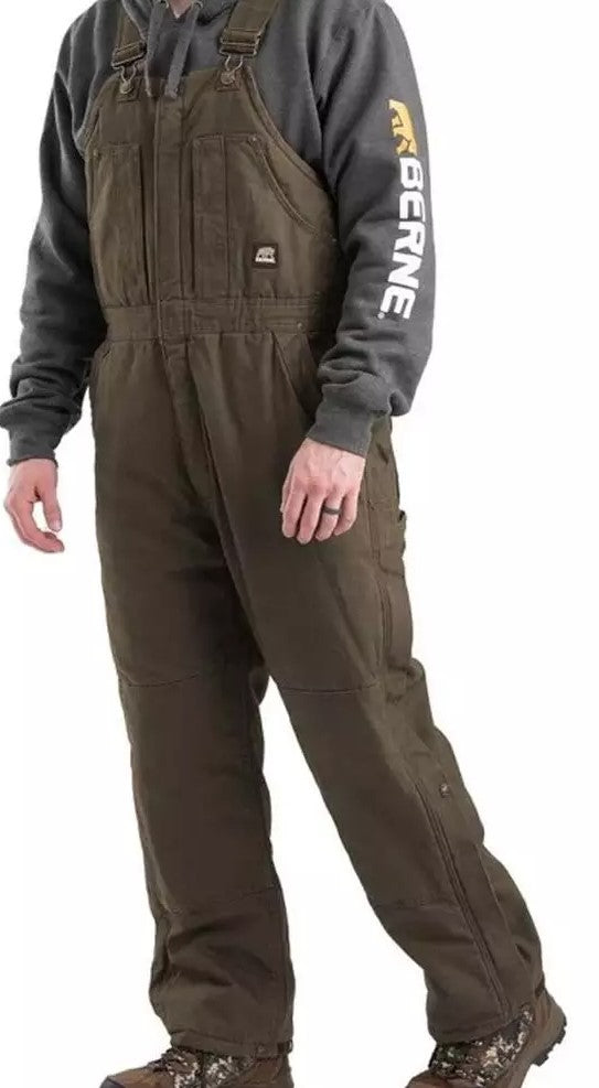 Berne - Heartland Washed Insulated Duck Bib Overall - B377