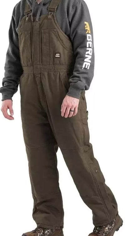Berne - Heartland Washed Insulated Duck Bib Overall - B377