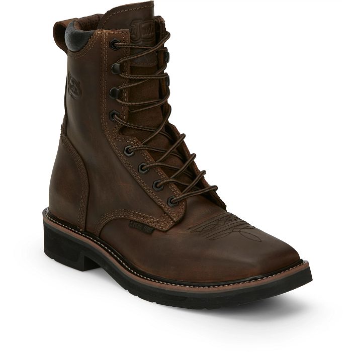 Justin - Pulley 8" Steel Toe Boot - SE682