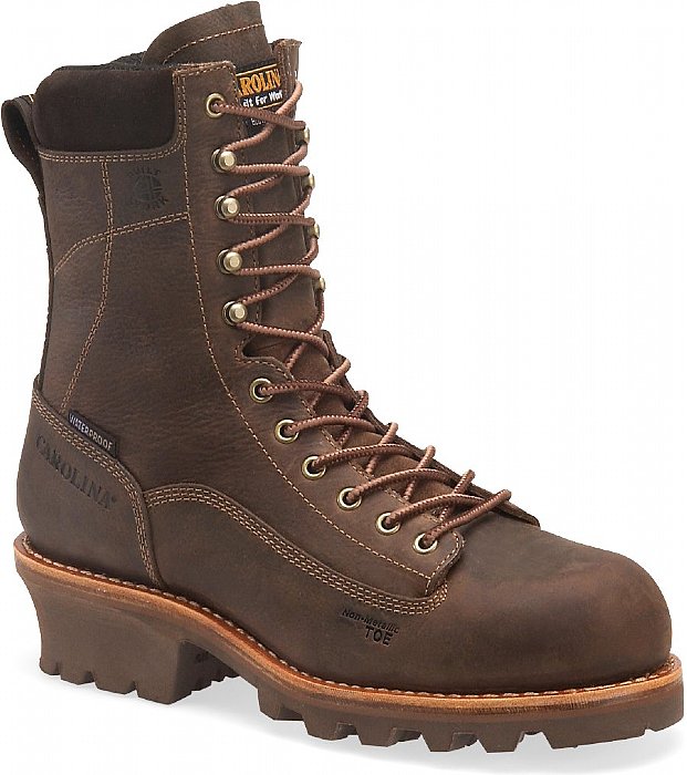 Carolina - Men's 8" Waterproof Insulated Lace-To-Toe Composite Toe Logger - CA7521