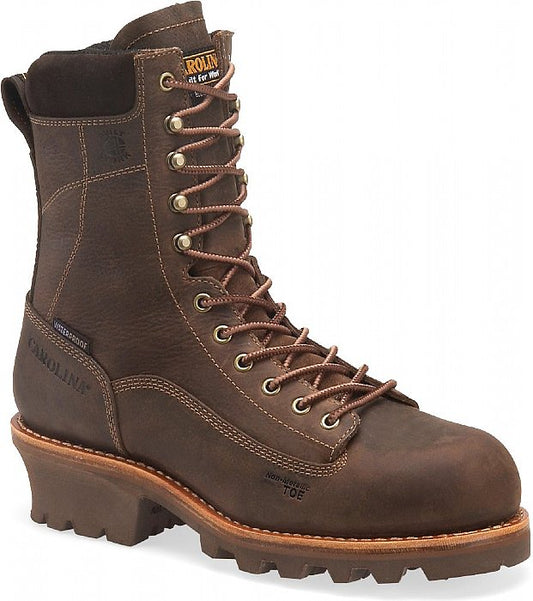 Carolina - Men's 8" Waterproof Insulated Lace-To-Toe Composite Toe Logger - CA7521