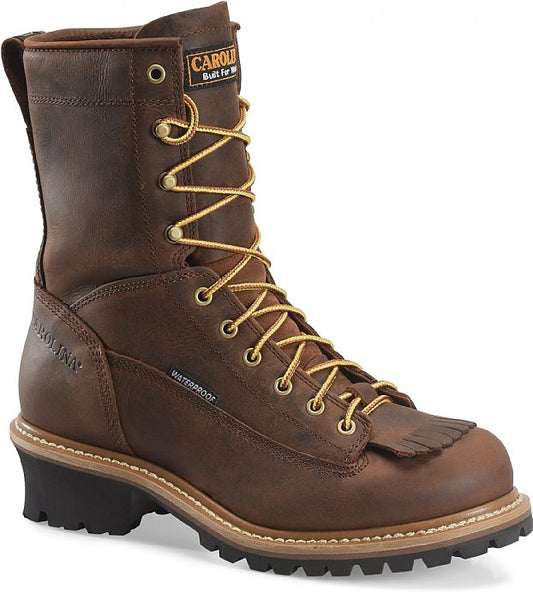 Carolina - Men's 8" Waterproof Lace-To-Toe Steel Toe Logger - CA9824