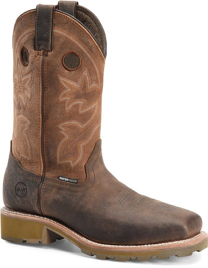 Double H - Men's 12" Waterproof Composite Wide Square Toe Roper - Abner - DH5353