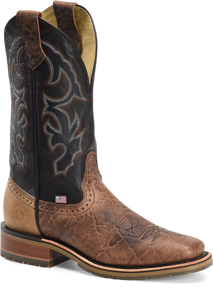 Double H - Grissom Men's 12" USA Wide Square Toe I.C.E. Roper -  DH4644