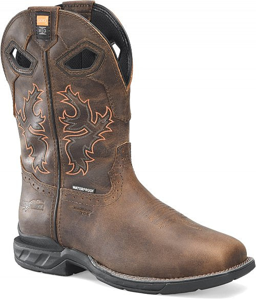 Double H - Men's Phantom Rider 11" Waterproof Metguard Wide Square Composite Toe Roper - DH5379