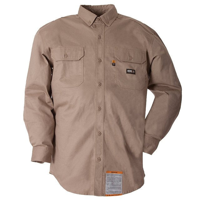Berne - FRSH10 HRC3 FR Button Down Work shirt - Unlined Workwear Flame Resistant - FRSH10
