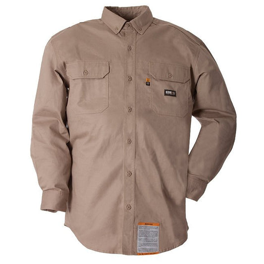Berne - FRSH10 HRC3 FR Button Down Work shirt - Unlined Workwear Flame Resistant - FRSH10