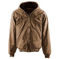 Berne - Original Washed Hooded Jacket - Quilt Lined - HJ375