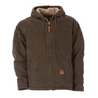 Berne - Sanded Hooded Work Jacket Sherpa Lined - HJ626