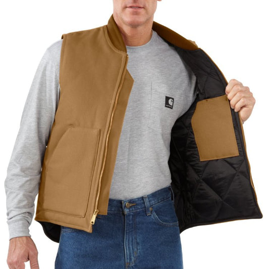 Carhartt - Relaxed Fit Firm Duck Insulated Rib Collar Vest - V01