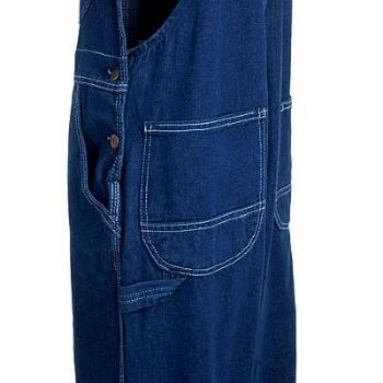 Key Men's Denim Bib Overalls - Indigo Denim Rigid - Sharpe's