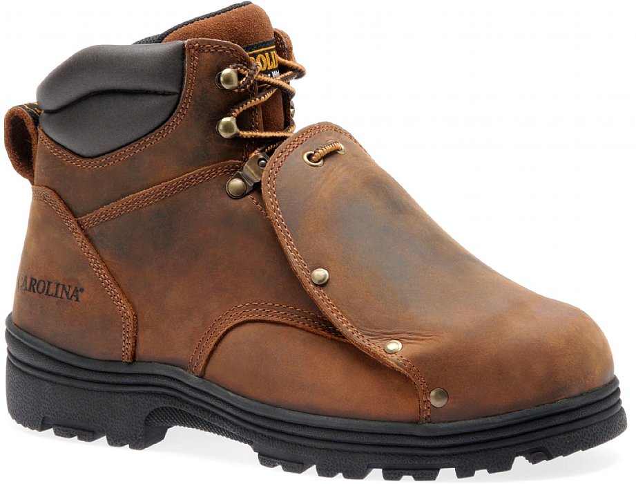 work boots with external steel toe caps