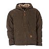 HJ626 BERNE SANDED HOODED WORK JACKET SHERPA LINED