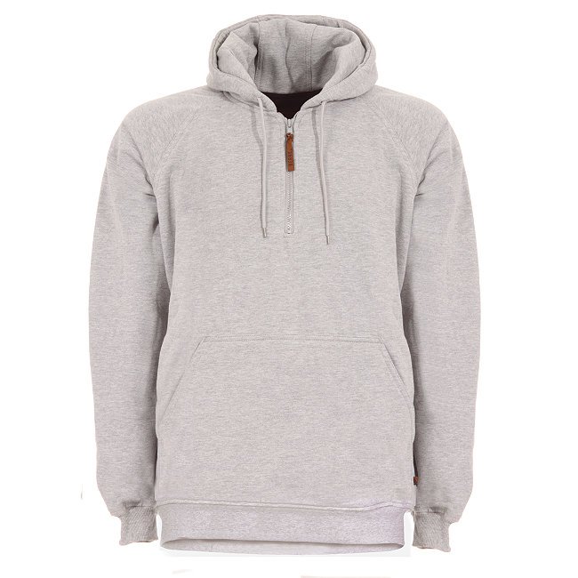 quarter zip hooded sweatshirt